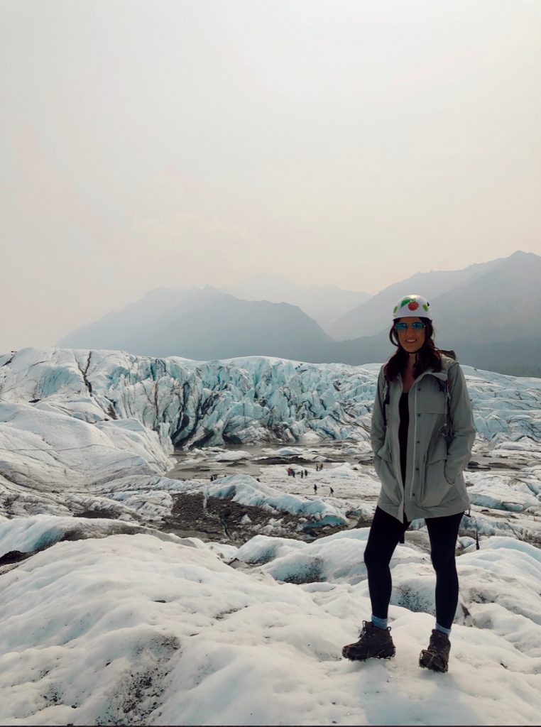 Hike on the Matanuska glacier in Alaska