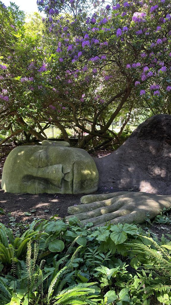 moss lady in Beacon Hill Park